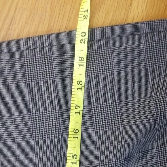 Wide Leg Gray with Hints of Purple Plaid Dress Pants by the Limited - Picture 7 of 11